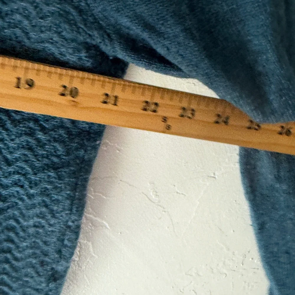 Royal Robbins Vintage 90s Mens Wool Teal Blue Herringbone Knit Sweater L Grandpa